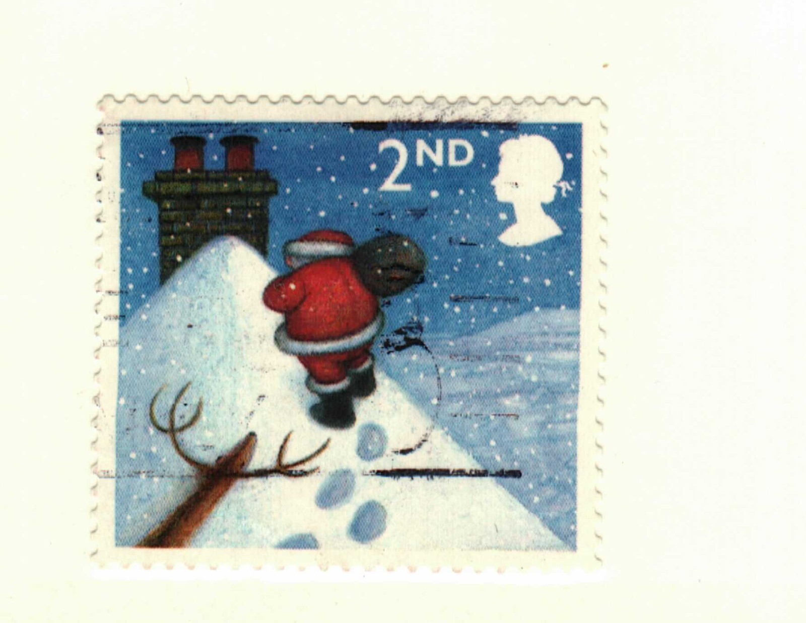Great Britain #2244A used Santa on rooftop