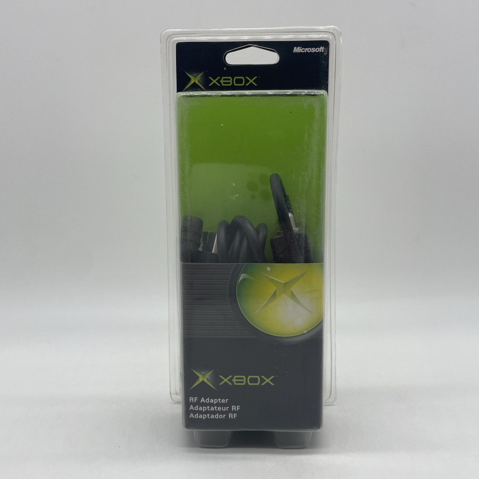 NEW W/Creased Box OEM Official Microsoft Original XBOX RF Adapter cable