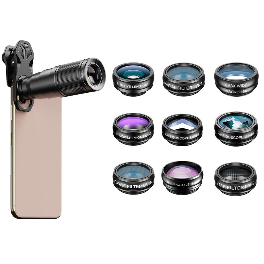 10 in 1 Phone Lens Set for iPhone / Samsung / Google