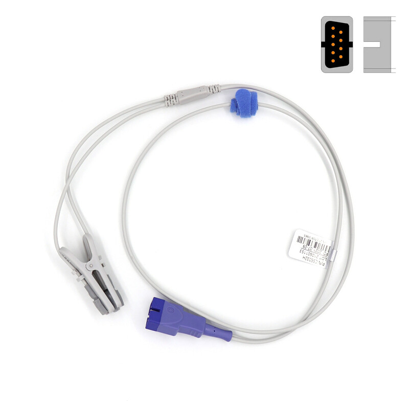 Adult Ear Clip Oximax SpO2 Sensor Fits Pulse Oximeters/Patient Monitors