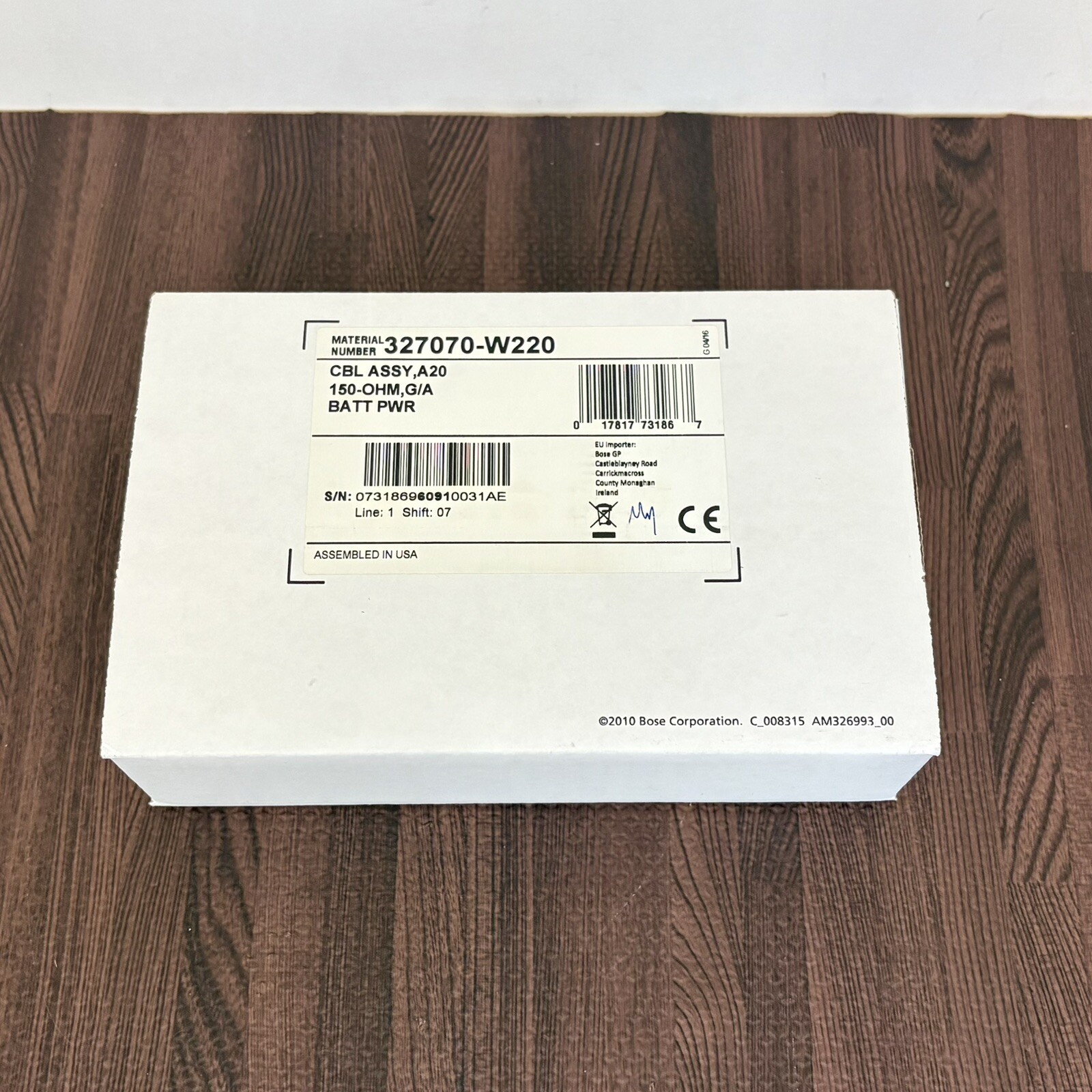 New Bose A20 Dual GA Plug 150 OHM Microphone Controller Assembly No Bluetooth