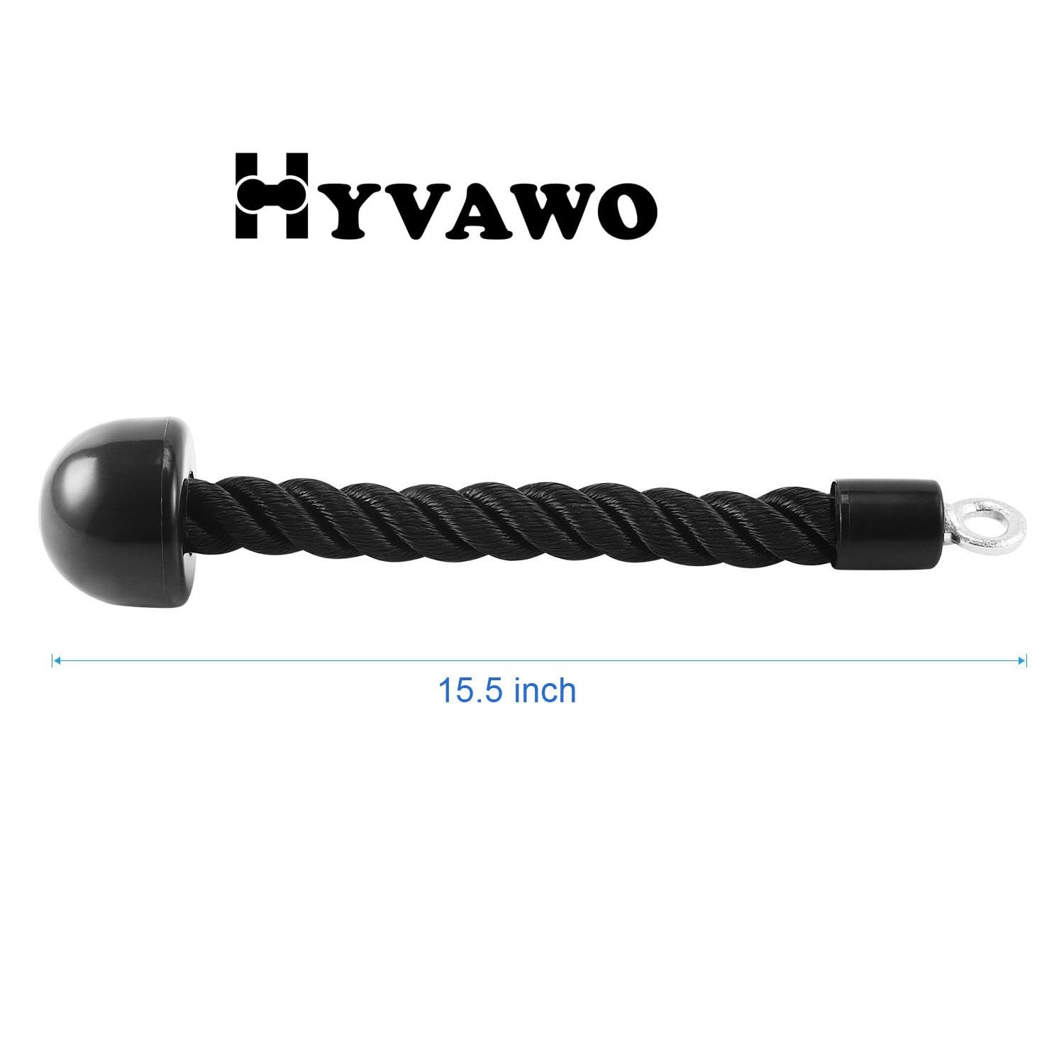 Pull Down Rope Single Grip Tricep Bicep Exercise Attachment for Cable Machine...