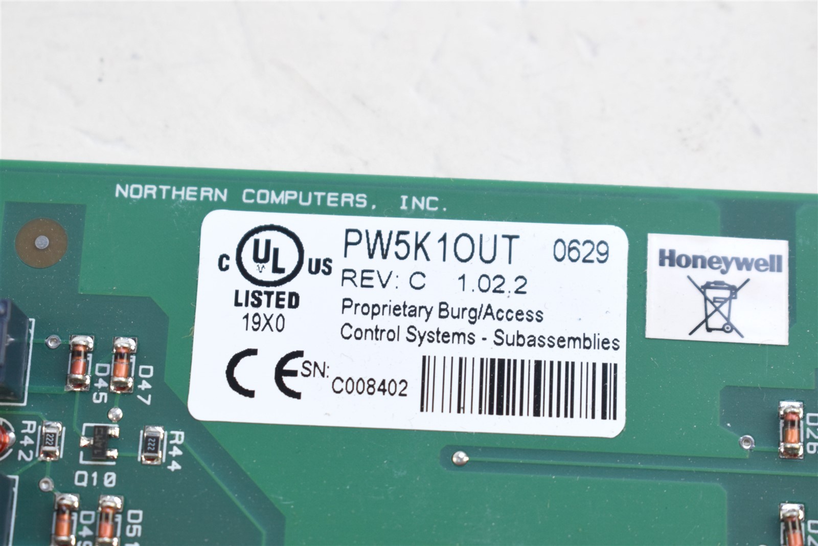HONEYWELL PW5K1OUT Security MR16out 16 port output board interface