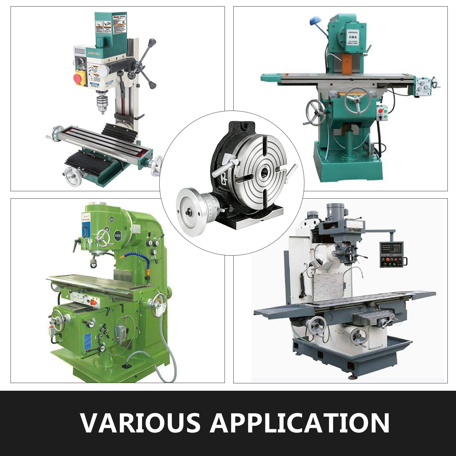 VEVOR 8" Precision Horizontal and Vertical Rotary Table