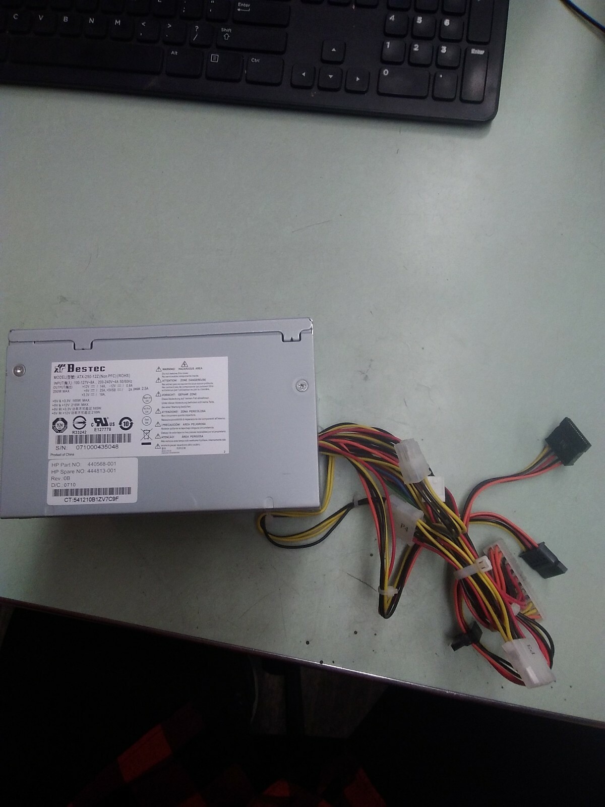 Bestec ATX 250-12Z NON PFC ROHS 165W Power Supply REV 0B 440568-001 444813-001