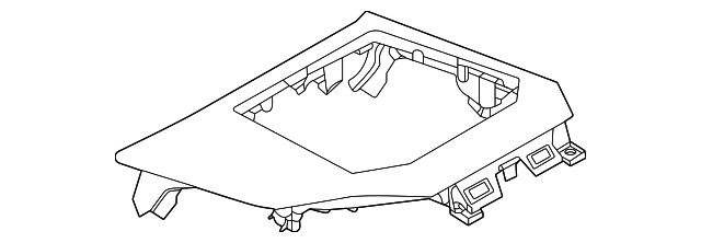 Genuine BMW Automatic Transmission Shift Cover Plate 51-16-5-A44-3A3