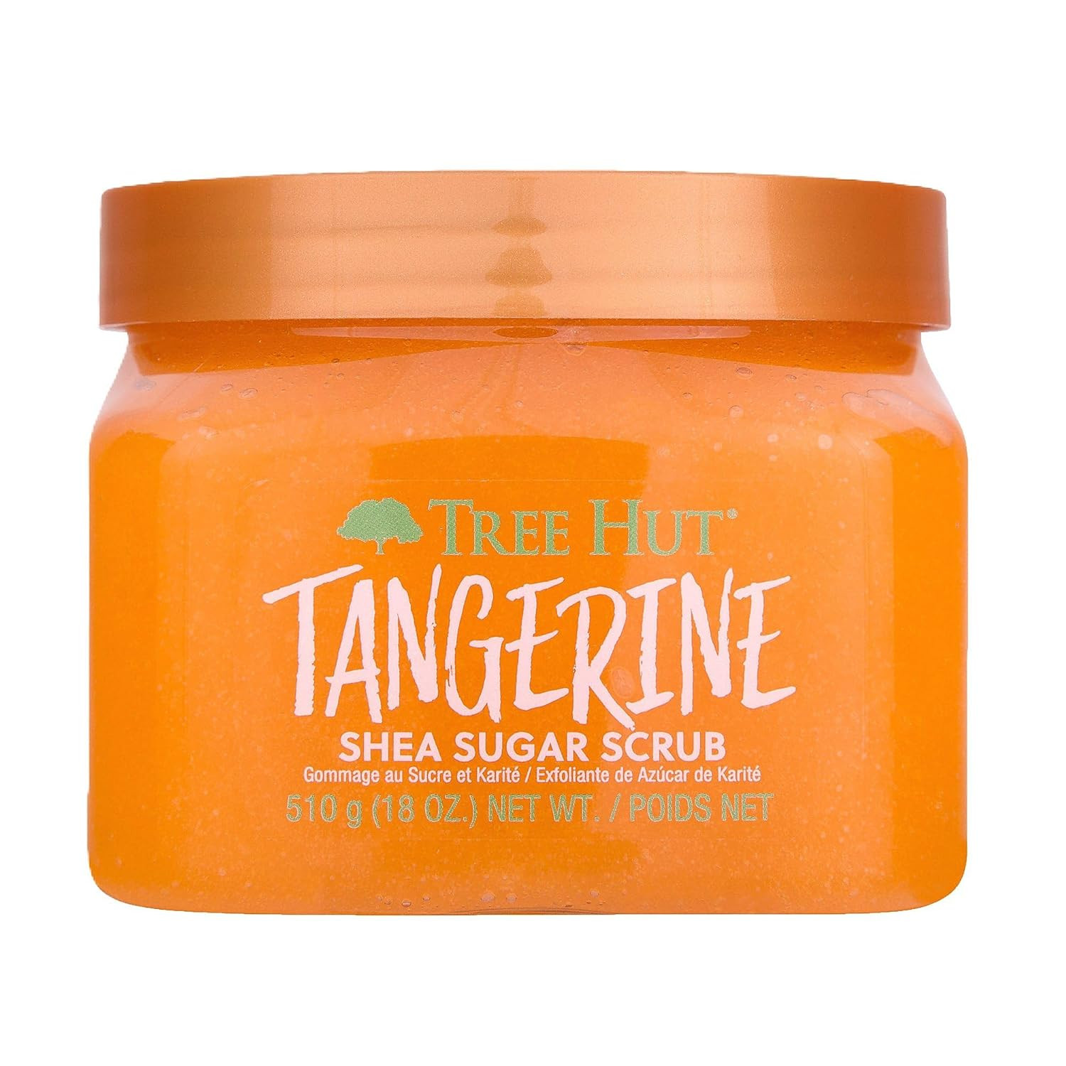 Tangerine Shea Sugar Scrub, Exfoliating, Hydrating & Moisturizing Body Scrub wit