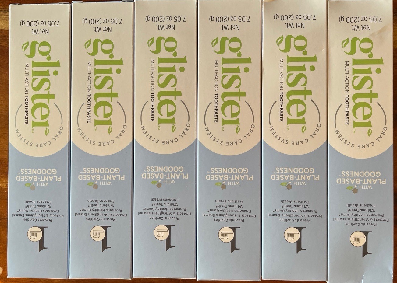 Amway Glister Multi-action Fluoride Toothpaste 7.05 OZ  200g (6 Pack).  New
