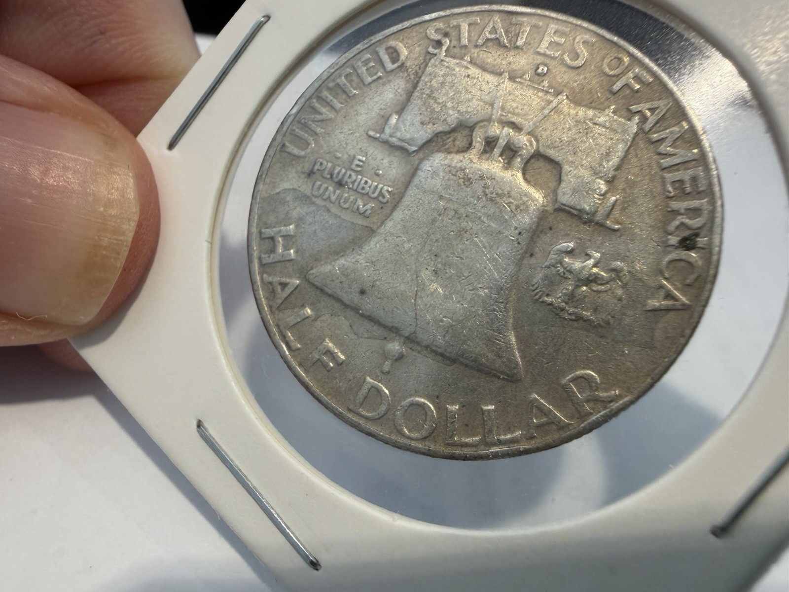 1958 D BEN FRANKLIN SILVER HALF DOLLAR LOT 222