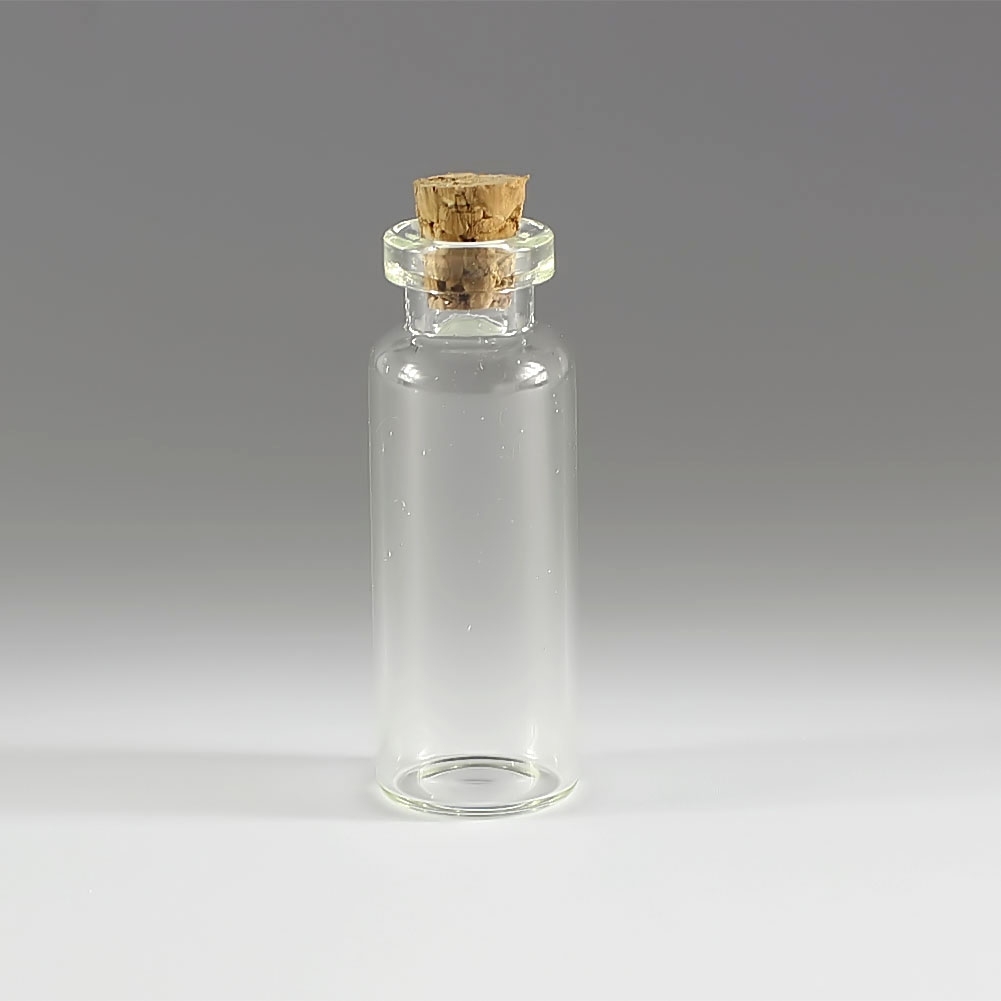 2-10 Pieces 0.5-10ml Clear Empty Glass Bottles With Corks Sample Small Vials Jar