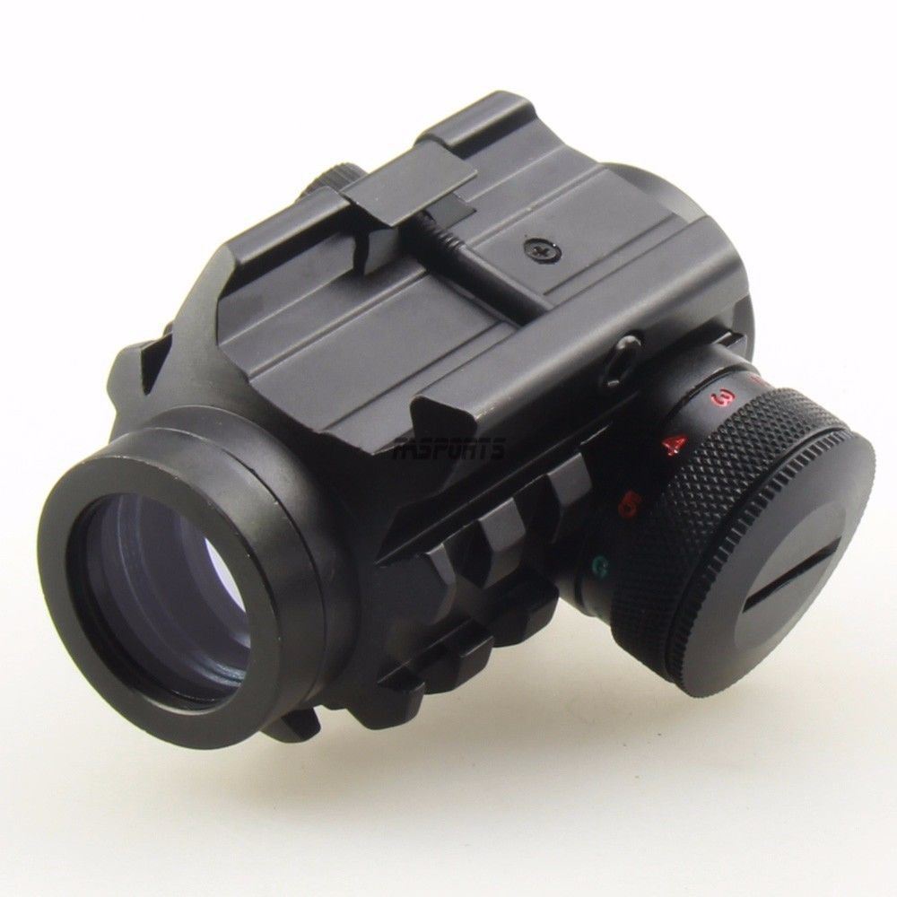 Red + Green Dot Reflex Sight Compact 1x20 Dual Illuminated /w 5-rail