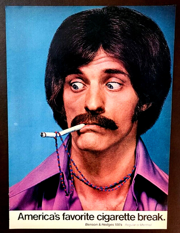 Benson & Hedges 100's Cigarettes Original 1971 Vintage Print Ad