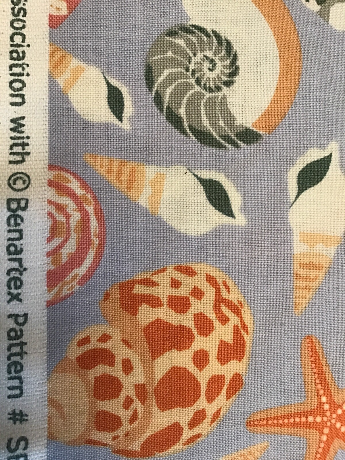 Fabric Seashell Cabana 5973, sold by the yard