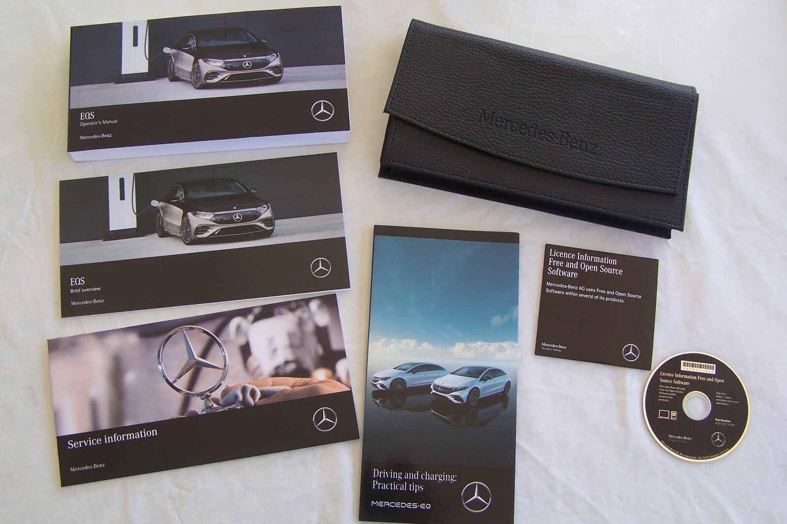 2023 MERCEDES BENZ EQS CLASS SEDAN OWNERS MANUAL SET EQS450 450+ EQS580 MINT NEW
