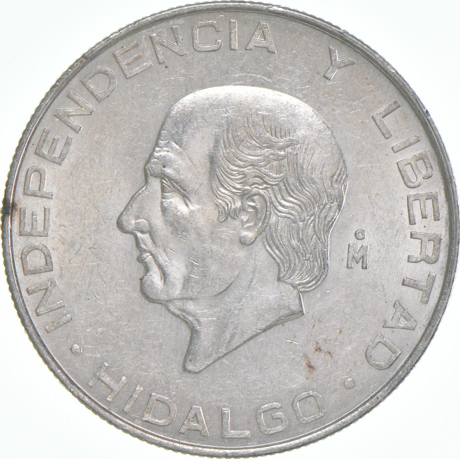 1957 Mo Mexico 5 Pesos Hidalgo .720 Silver AU