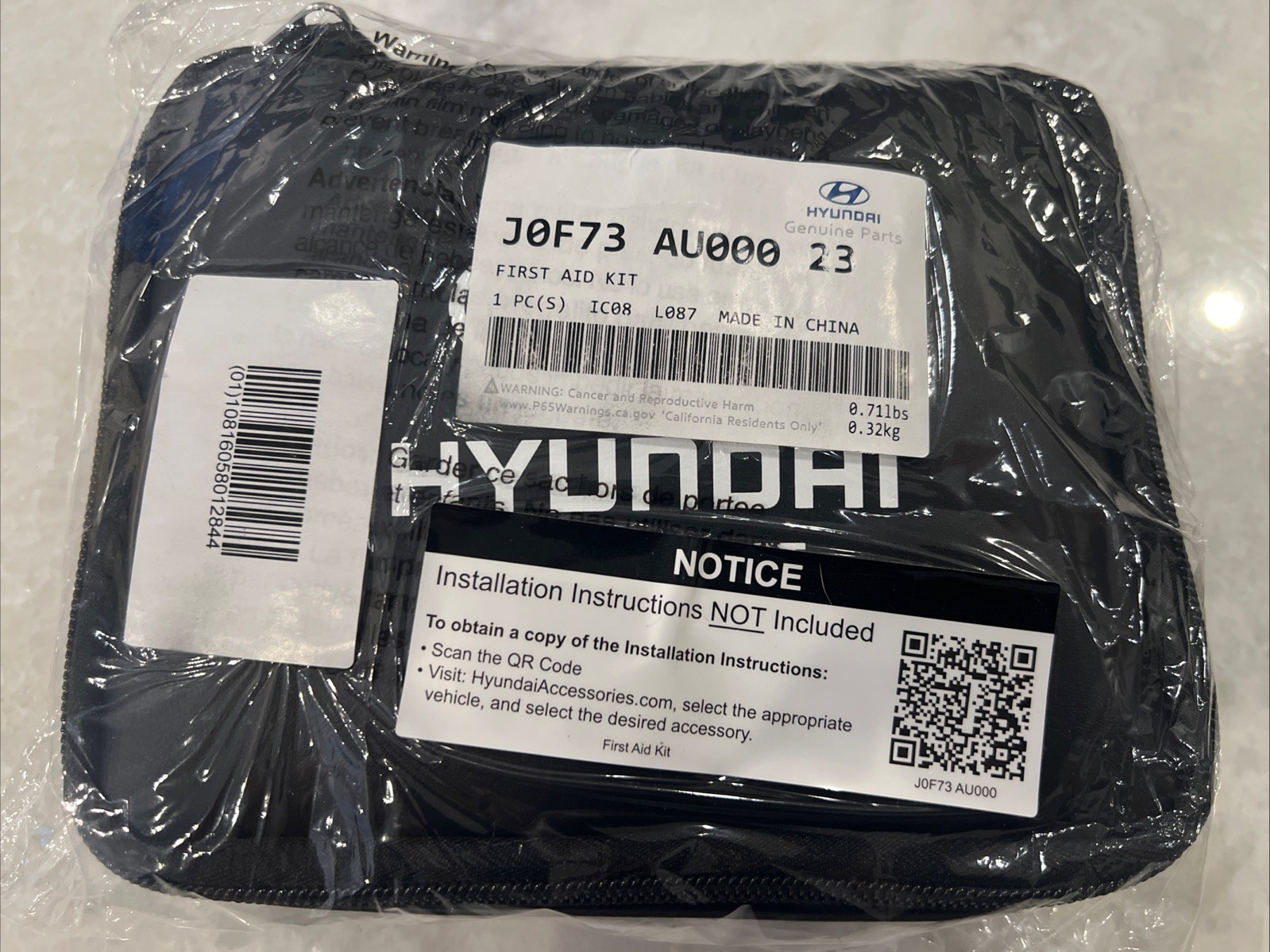 Genuine Hyundai First Aid Kit 00083 ADU00 - New Sealed Auto Safety Kit