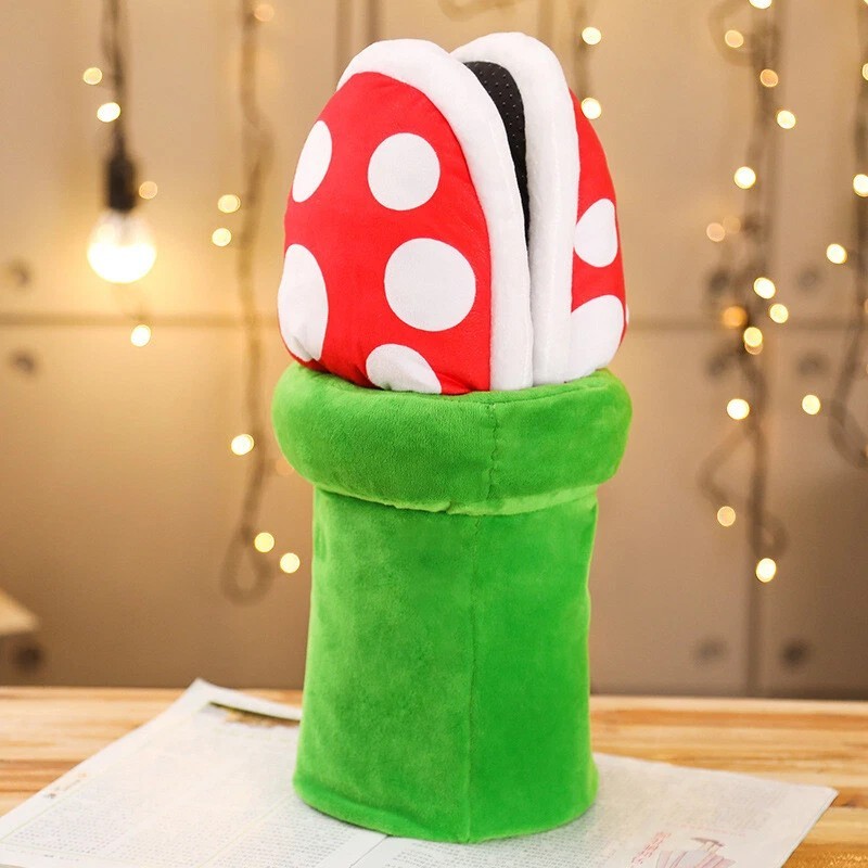 Super Mario Bros Big Poison Piranha Plant Adults Soft Plush Slipper Unisex Shoes