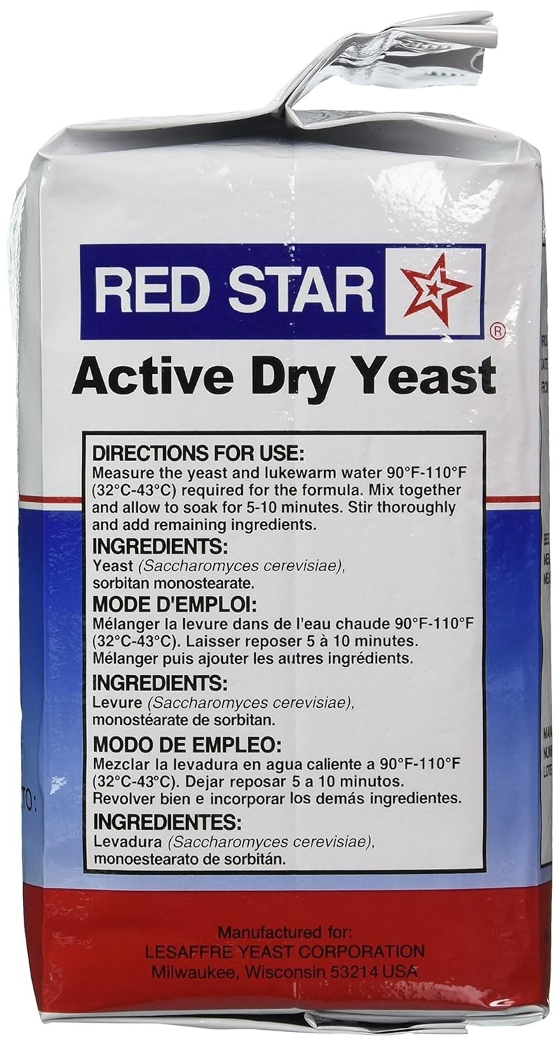Versatile 2 Pound Vacuum Packed Active Dry Yeast for All Your Baking Needs