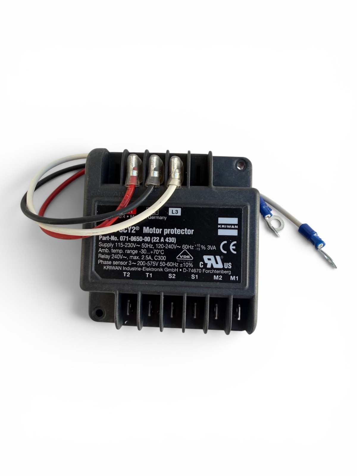 KRIWAN Protection Module INT69 SCY2 071-0650-00 Phase Monitor 115-240V 3-Phase