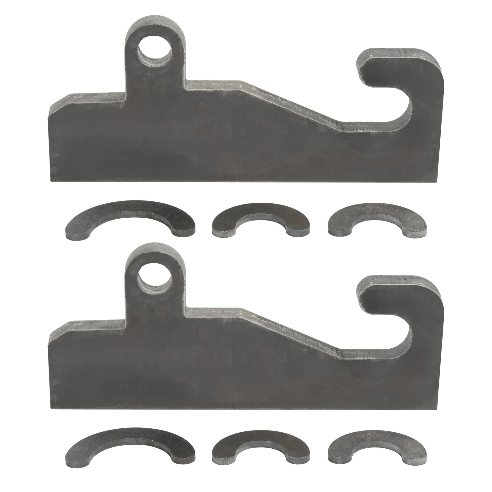 For the JRB 416 loader coupler 2 Quick Tach Brackets W/Wear Ears Weld On Steel