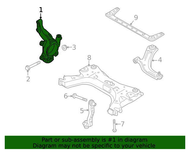 Genuine Nissan Steering Knuckle 40014-ED000