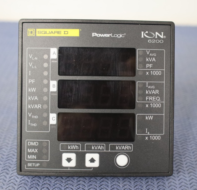 PowerLogic ION 6200 Power Meter S6200A0A0B0A0B0R (New- Missing Screws)