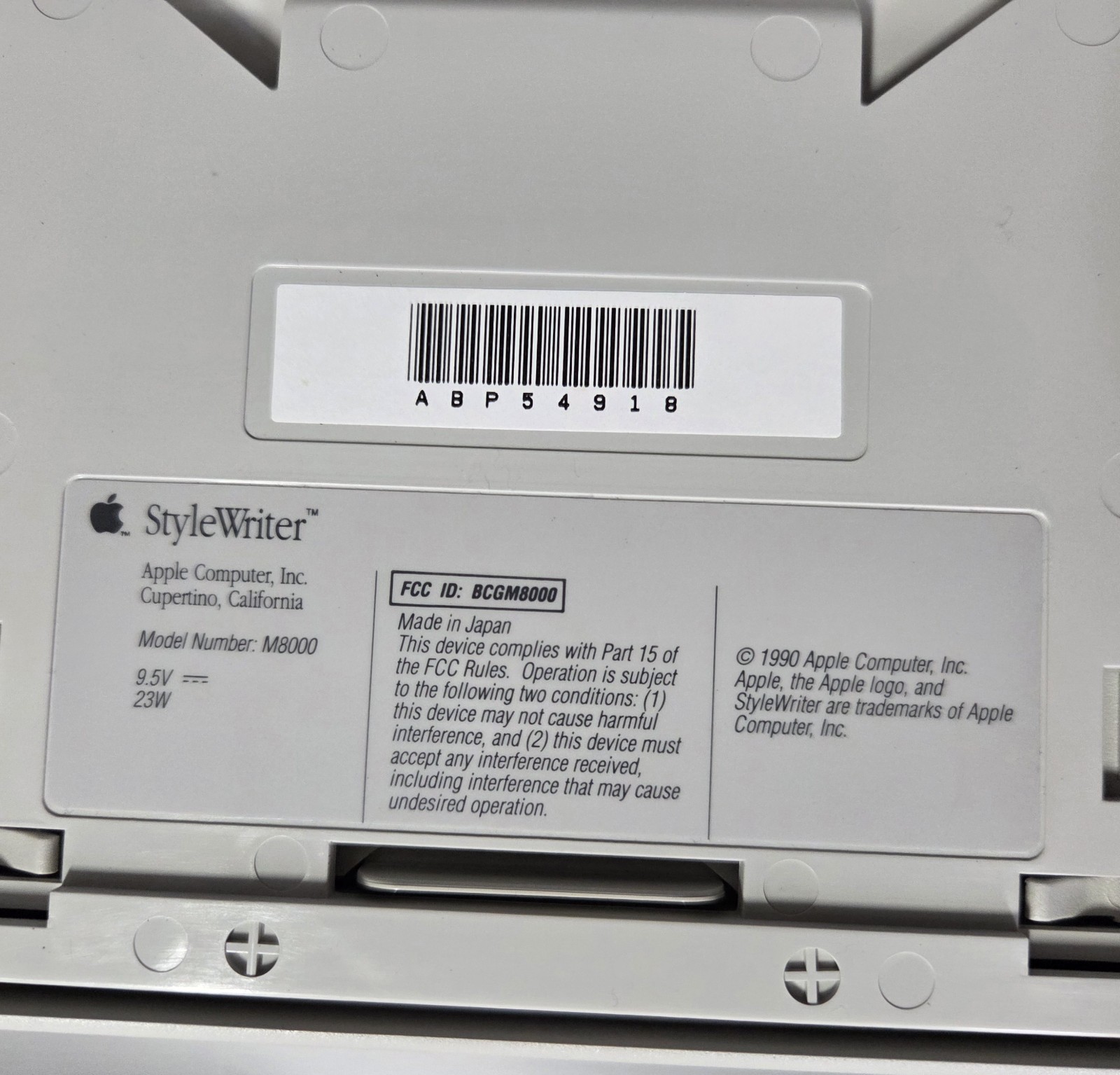 Apple original StyleWriter M8000