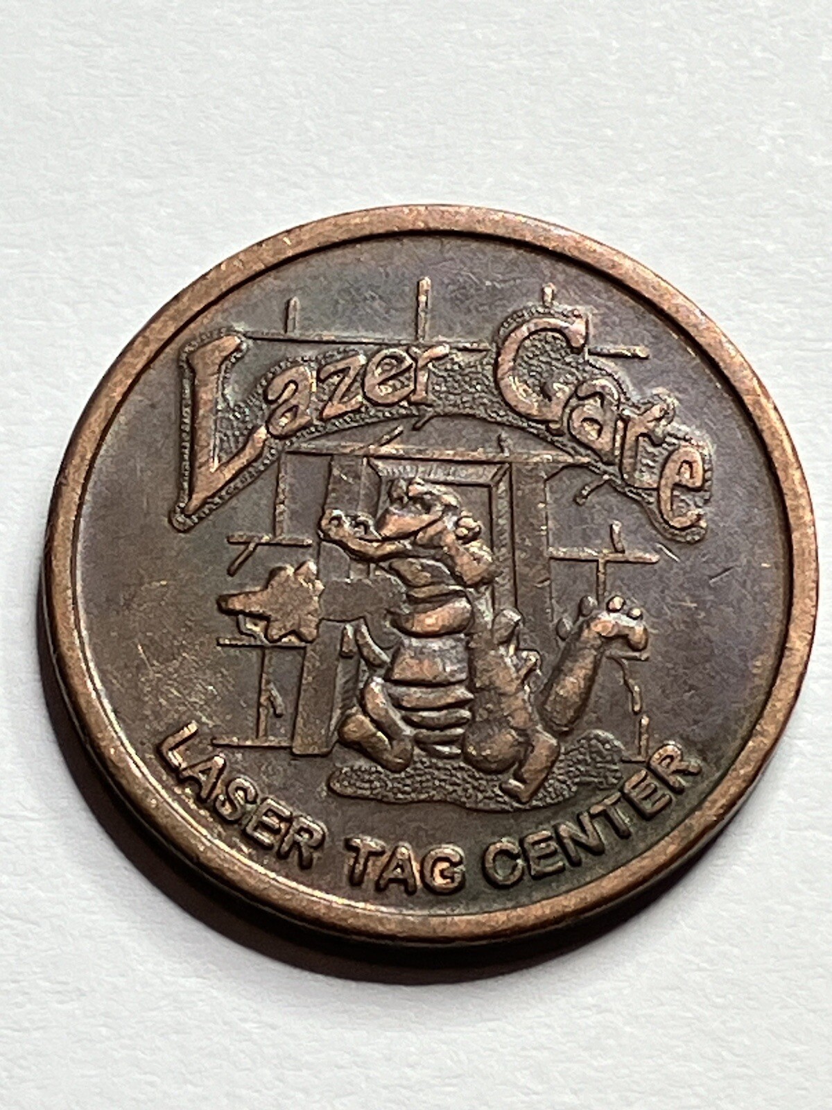 Lazer Gate Arcade Laser Tag Token Alligator #si1