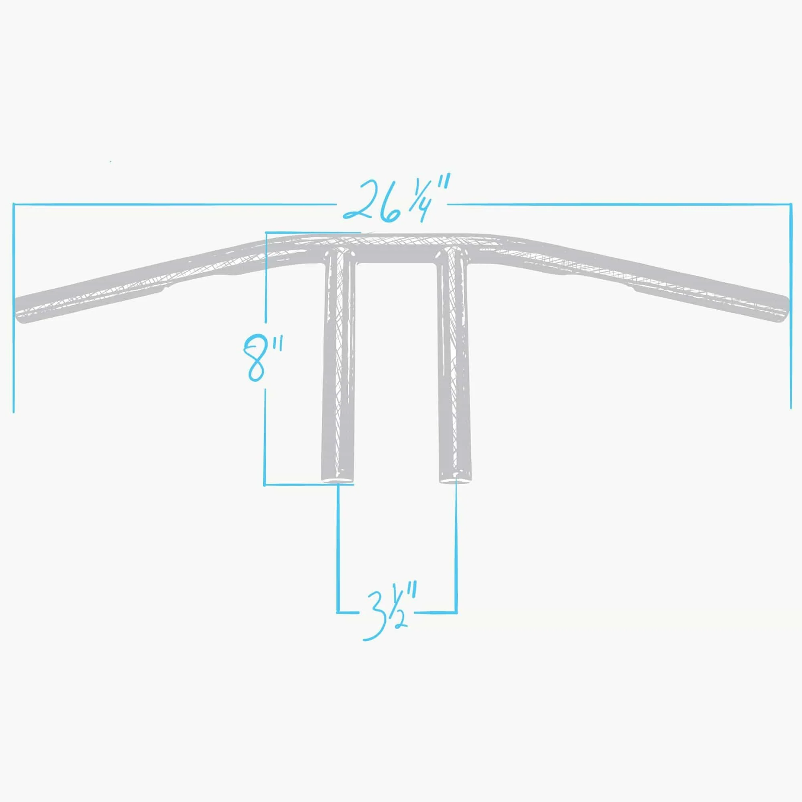 Lowbrow Customs Chrome 1" T-Bars Handlebars Harley chopper Dyna Sportster