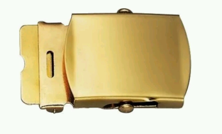 US Military Formal Trouser Belt Buckle Gold Plated 1-5/16" SPM1C1-12-D