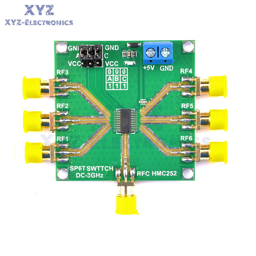 HMC252 DC-3GHz Non-Reflective RF Switch Module Module Single-Pole 6 Throw Switch