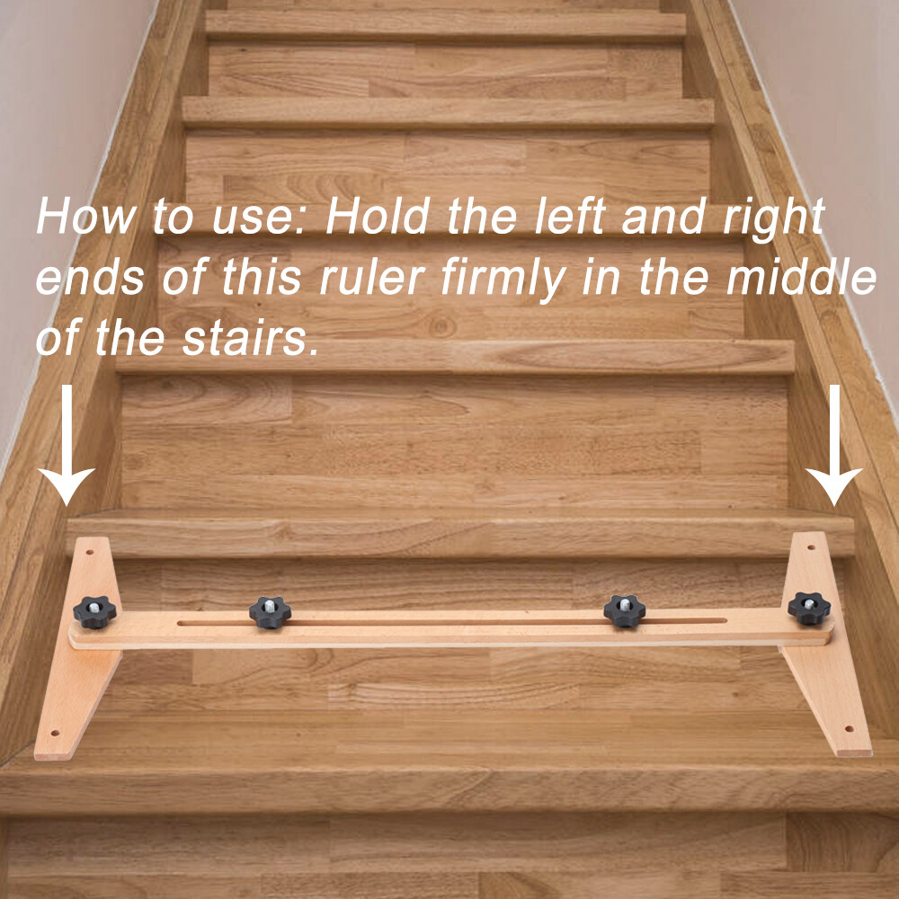 Stair Tread Template Tool 30-49" Shelf Scribe Layout Tool 0-270° Adjuatable