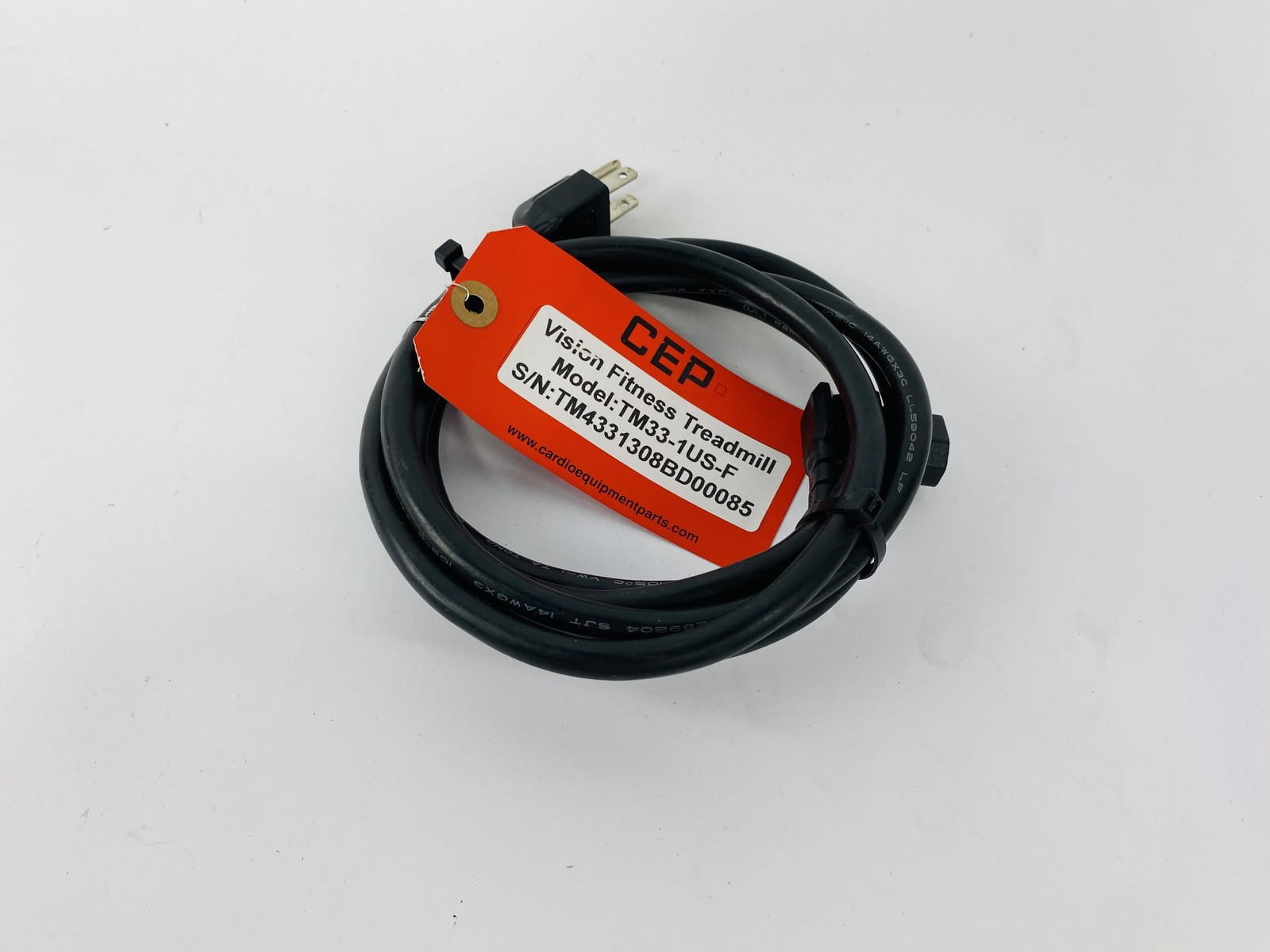 Vision Fitness TM33-1US-F Treadmill AC Power Supply Cable Line Cord (SC318)