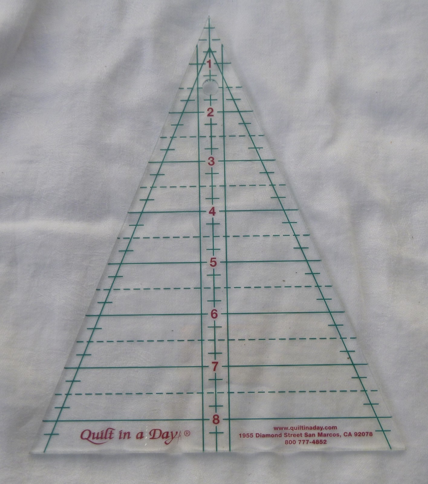 Quilt in a Day triangle  Marking Quilter Square Ruler  sewing quilting