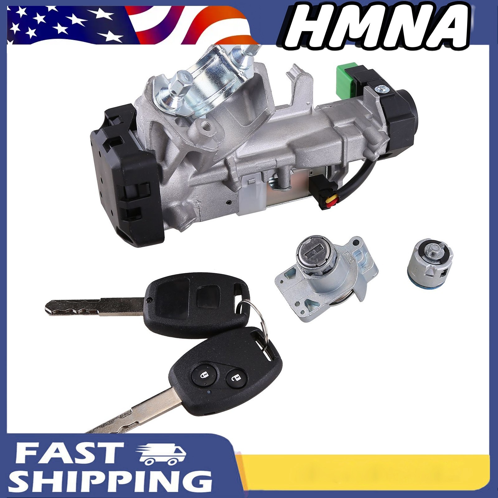 Ignition & Door Lock Cylinder Switch Assembly w/2 Keys for Honda CRV 2007-2011