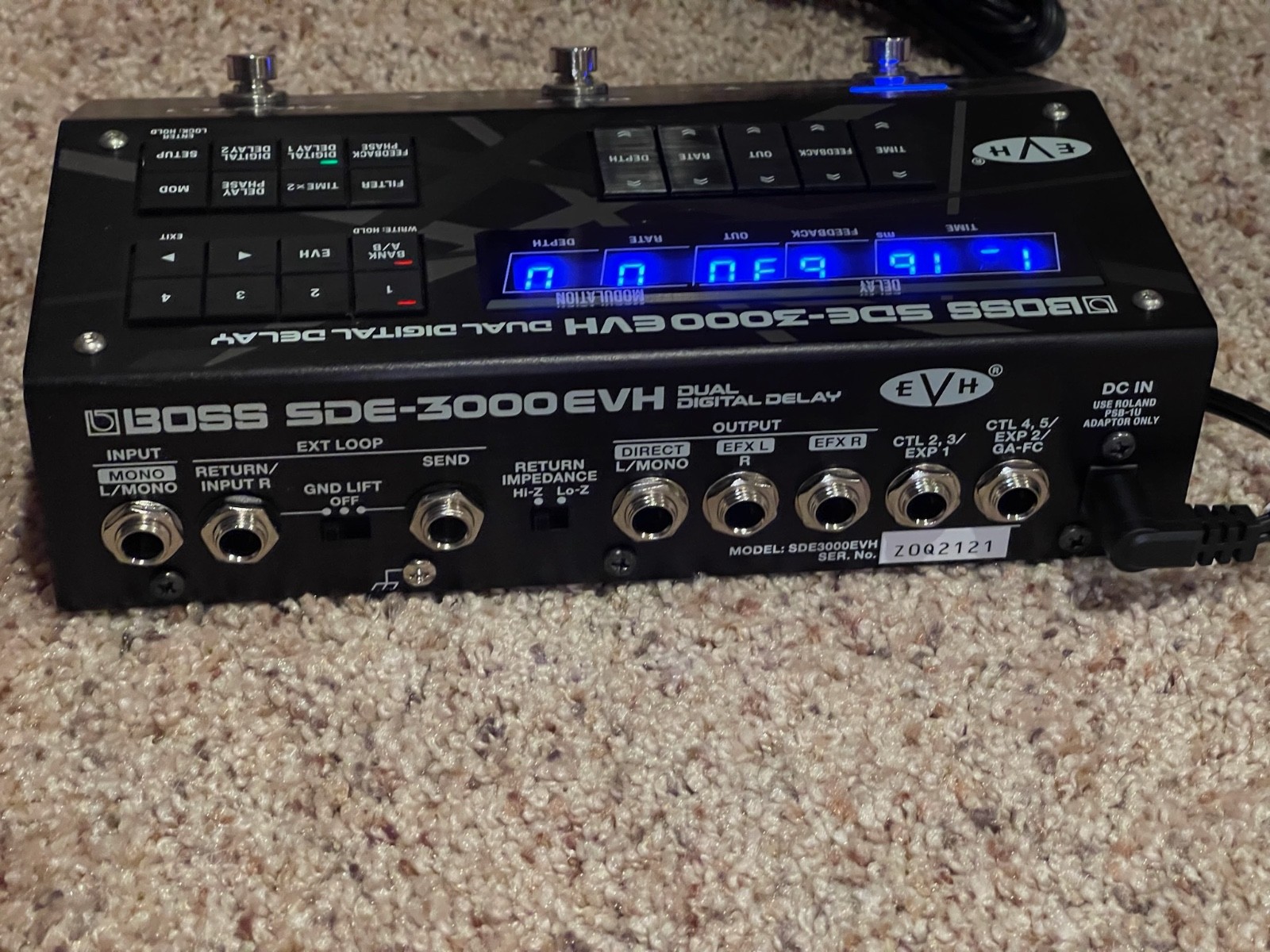 Boss SDE-3000EVH Dual Digital Delay Effects Pedal - Excellent/Mint in Box