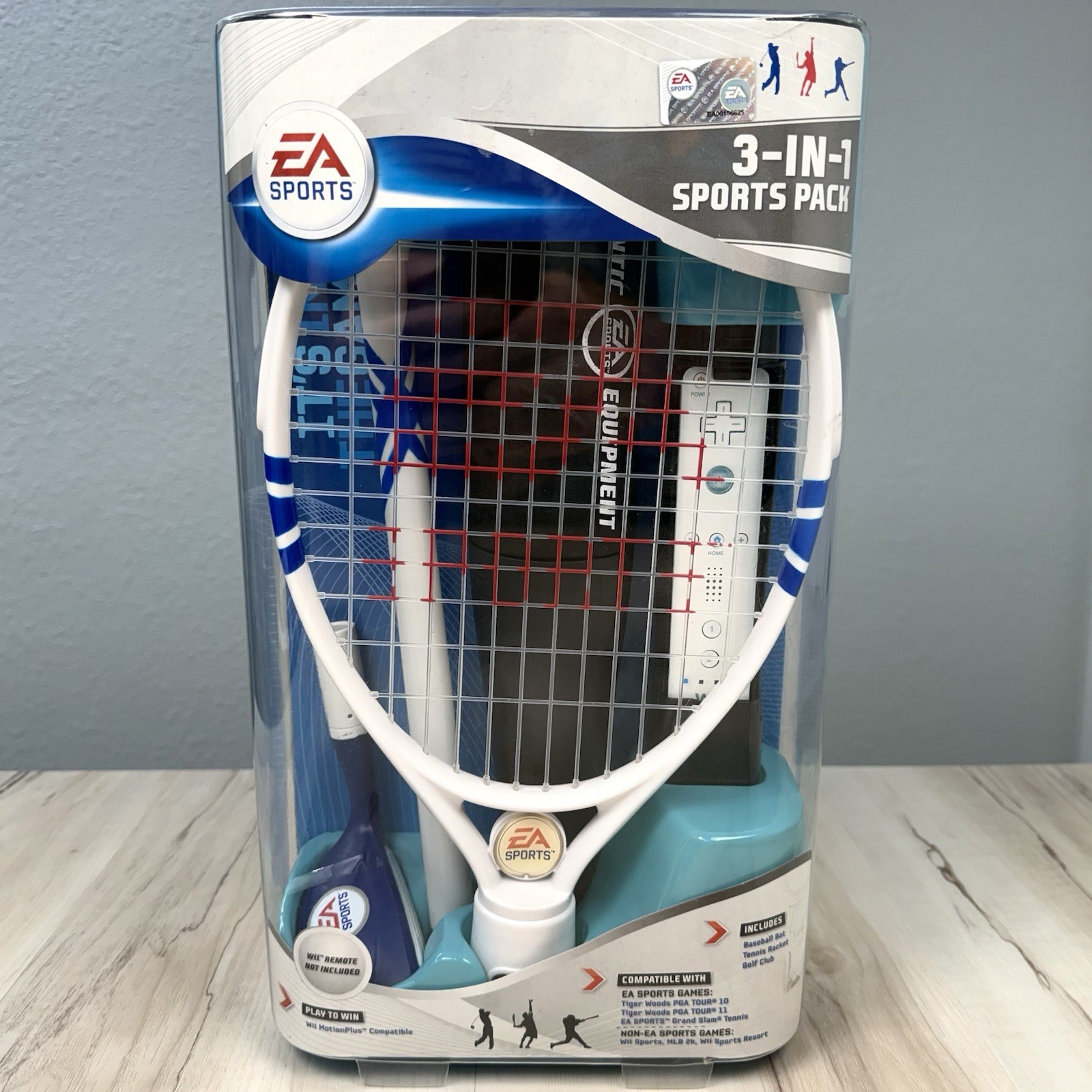 Nintendo Wii EA Sports Pack 3-in-1 Tennis Baseball Golf Controller Accessory NEW