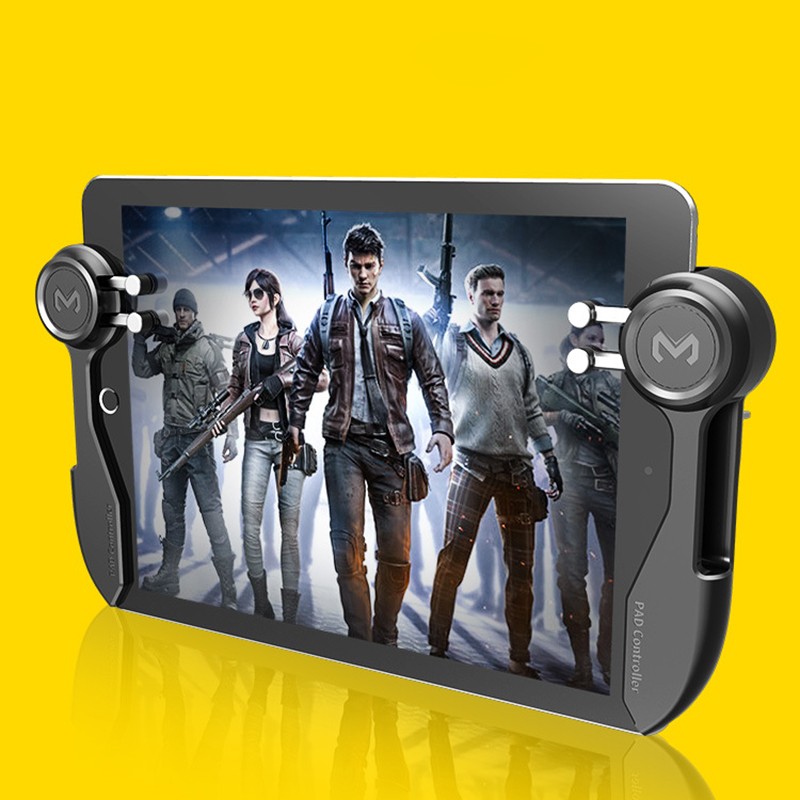 Trigger Joystick Game Controller 6 Finger Operations Button For iPad PUBG Tablet