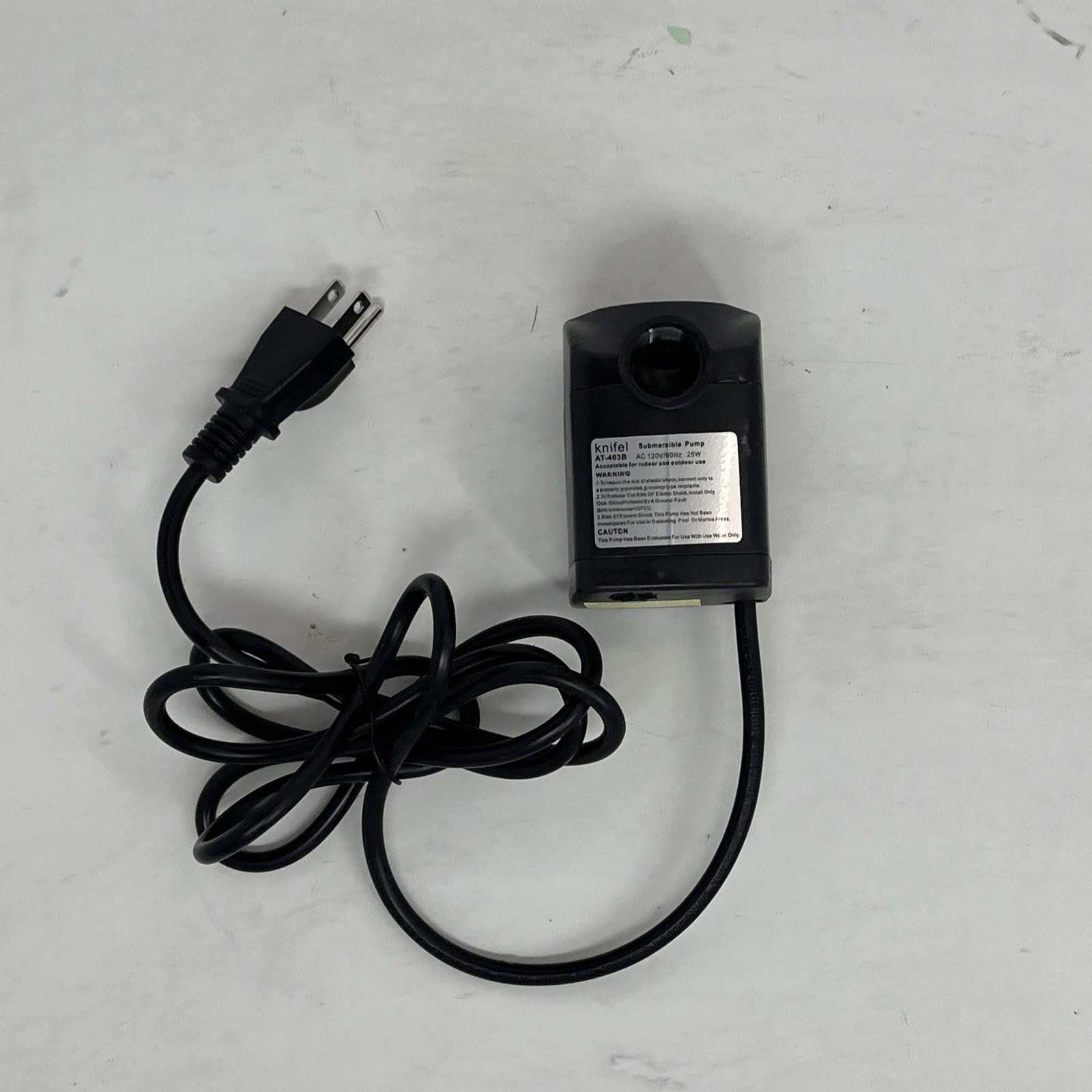 KNIFEL AT-403B Submersible Aquarium Pump AC 110-120 60Hz 15W Incomplete