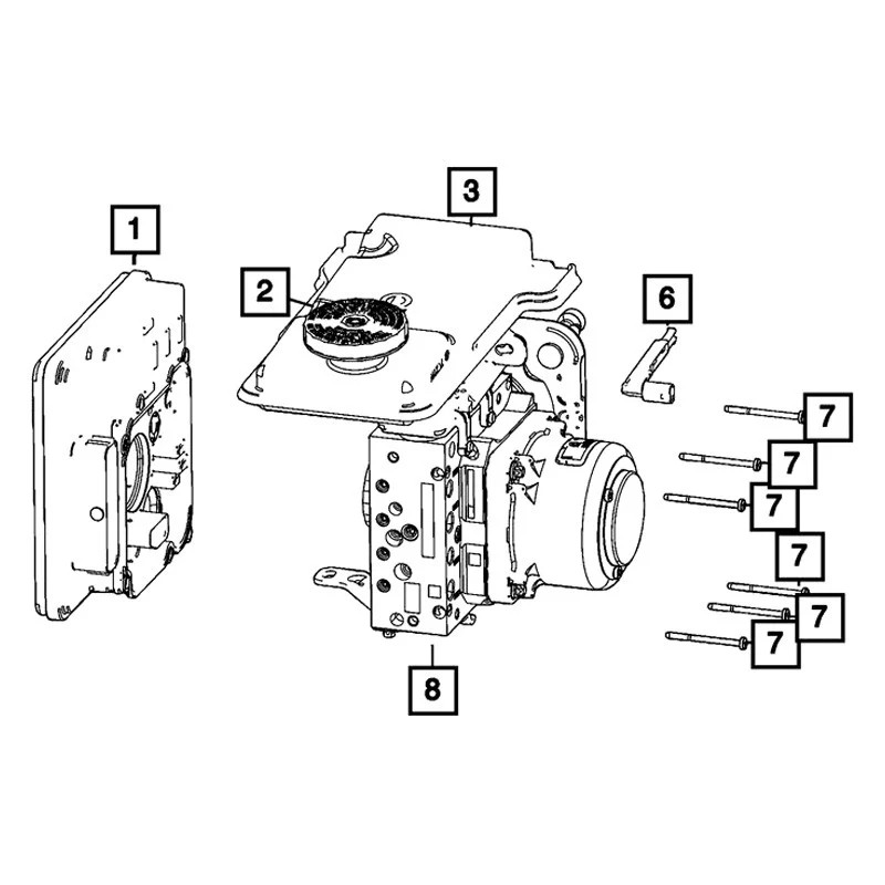 For Jeep Grand Cherokee 2022 Mopar Anti-Lock Brake System Module