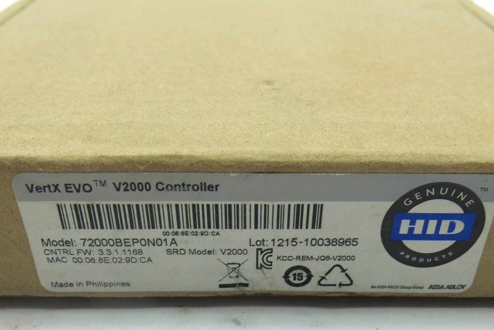 HID VertX EVO V2000 Networked Controller 72000BEP0N01A New In Box