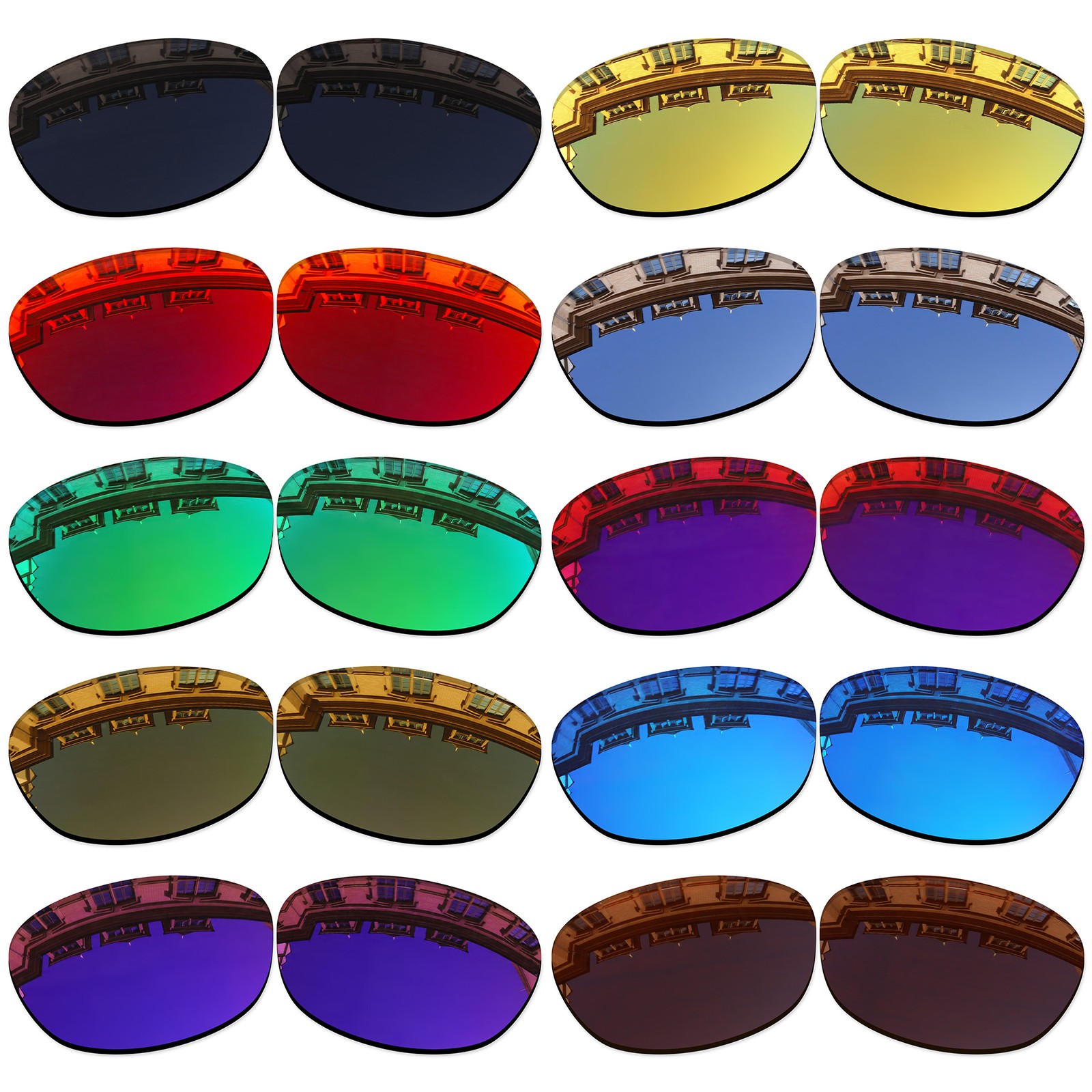 Vonxyz 20+ Color Choices Replacement Lenses for-Oakley Split Jacket OO9099