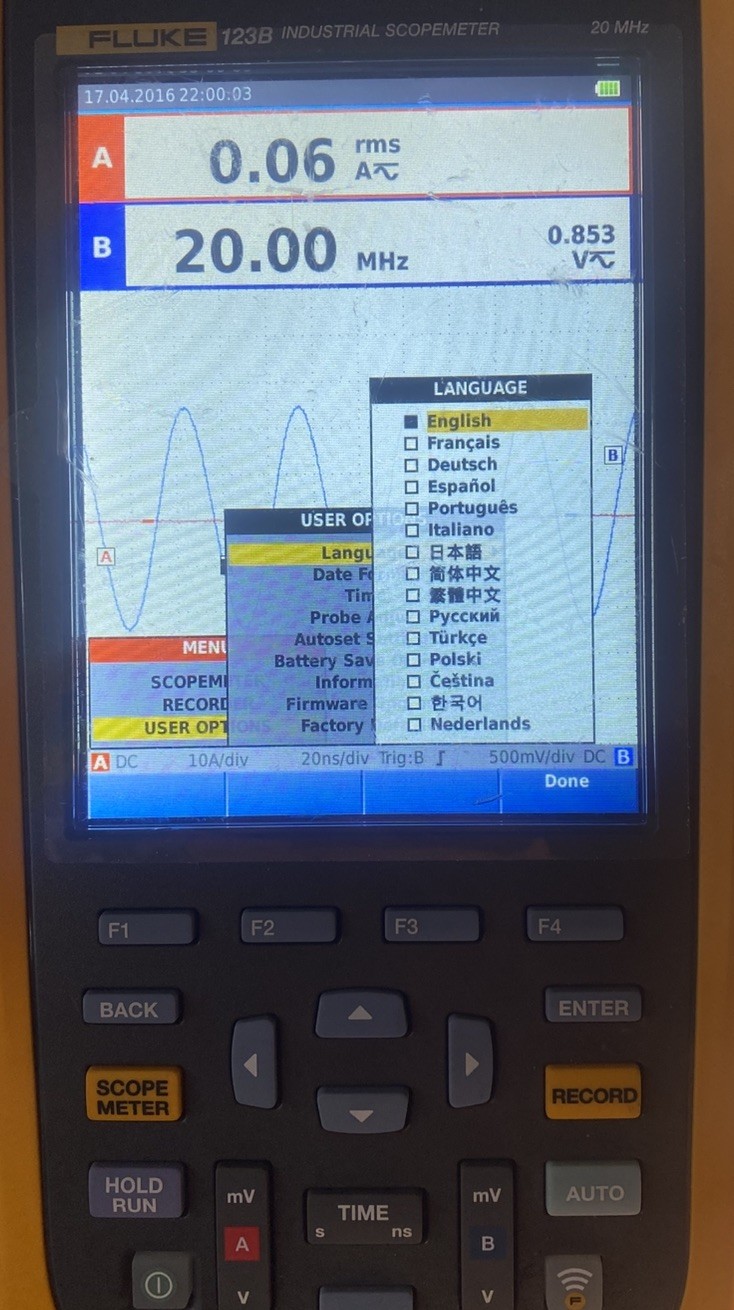 Fluke 123B Industrial Scope Meter
