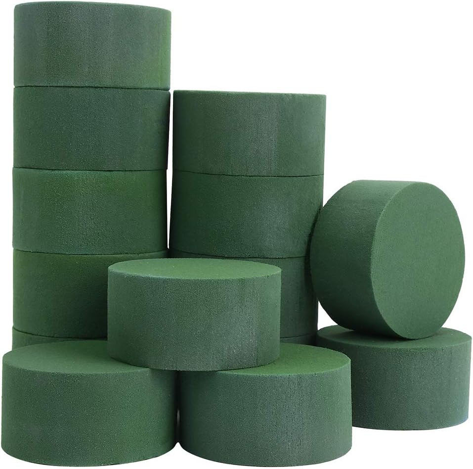 round Floral Foam,Wet Florist Foam Block Flower Arrangement Supplies for Craft P