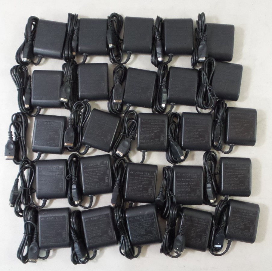 Lot Of 25 NEW Nintendo Game Boy Advance SP Charger AC Adapter (original ds)