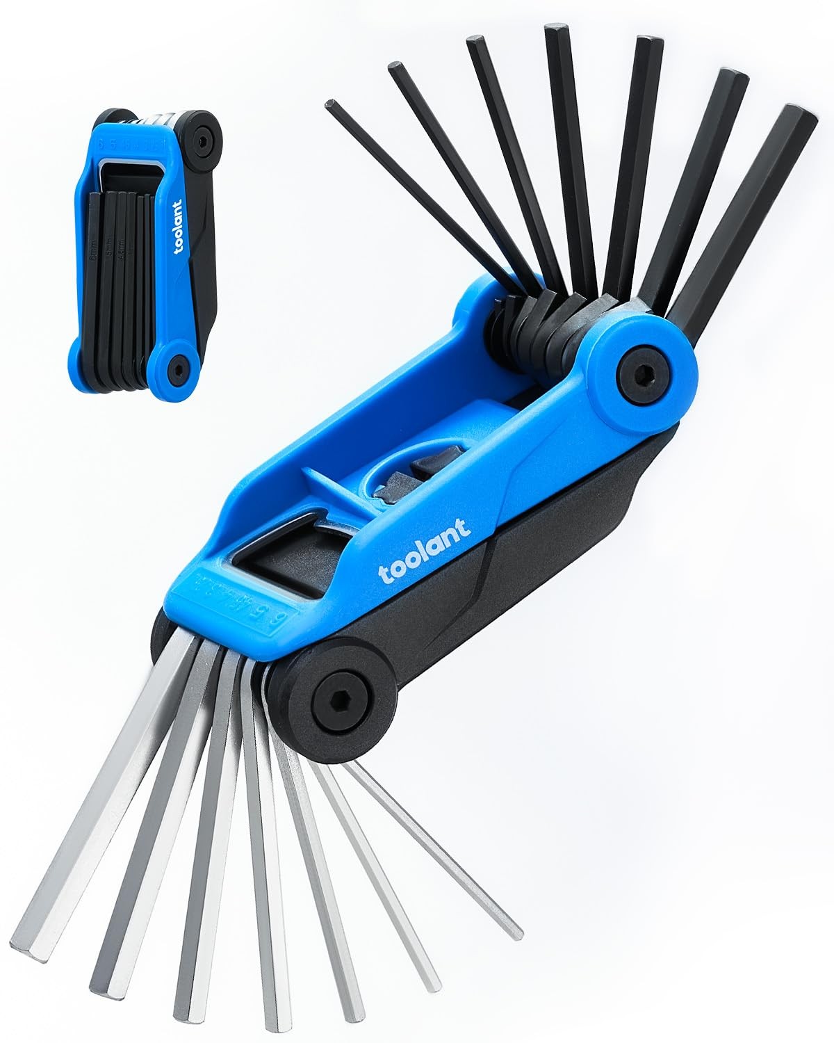 Kraftek toolant 14PCS Folding Allen Wrenches 14PCS（Folding ）, Blue