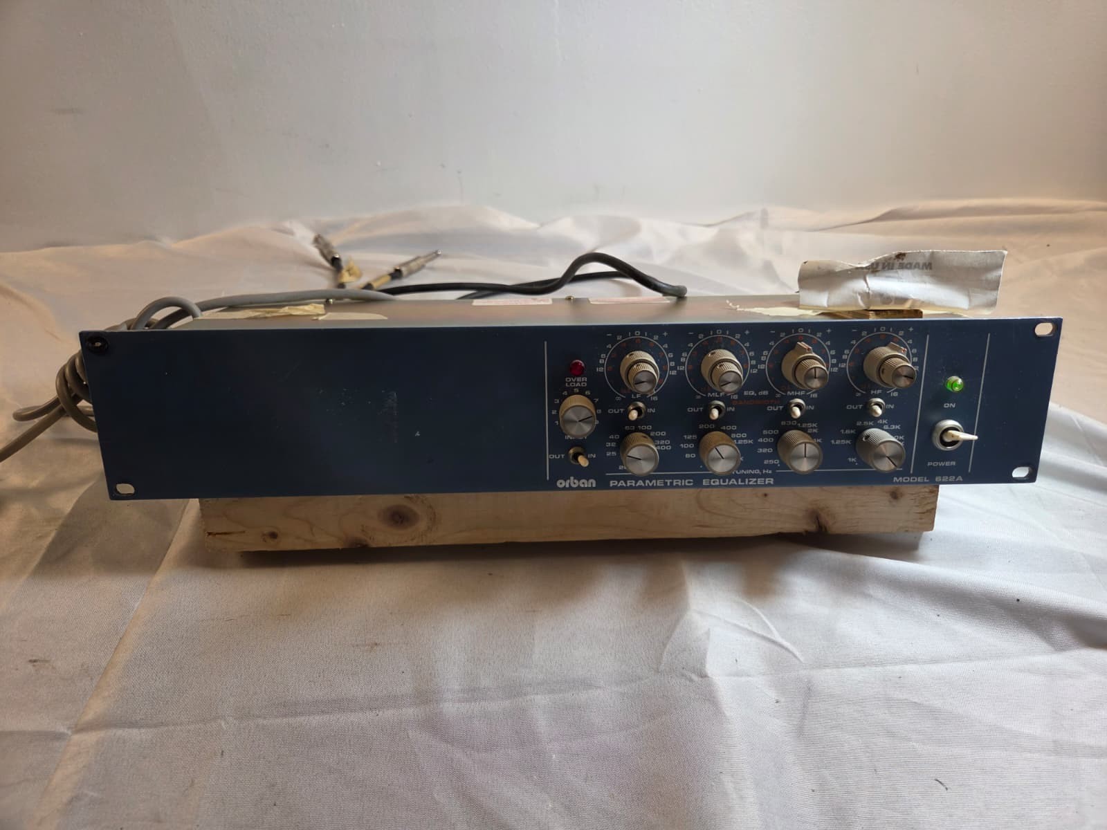 Orban 622A Vintage Parametric Equalizer Original Analog Blueface – Tested Workin