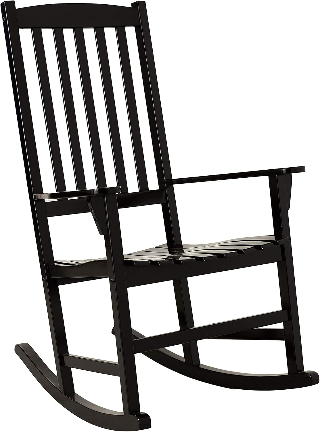Solid Wood Bentley Porch Rocking Chair, Black
