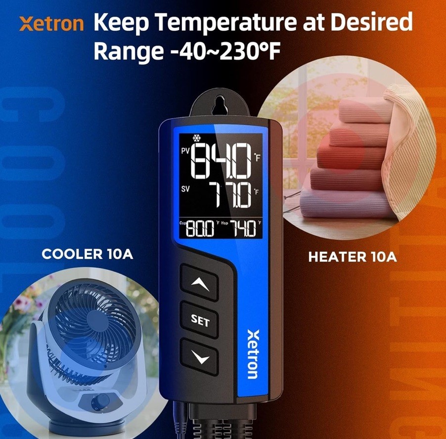 Xetron Smart Digital Temperature And Humidity Controller WIFI STC-1000ProTH