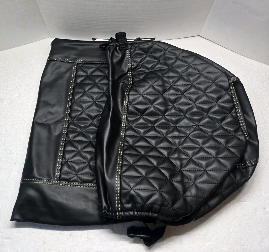 Golf Cart Black Fits Yamaha Drive/Drive 2 2007+ Rear Seat Covers Only
